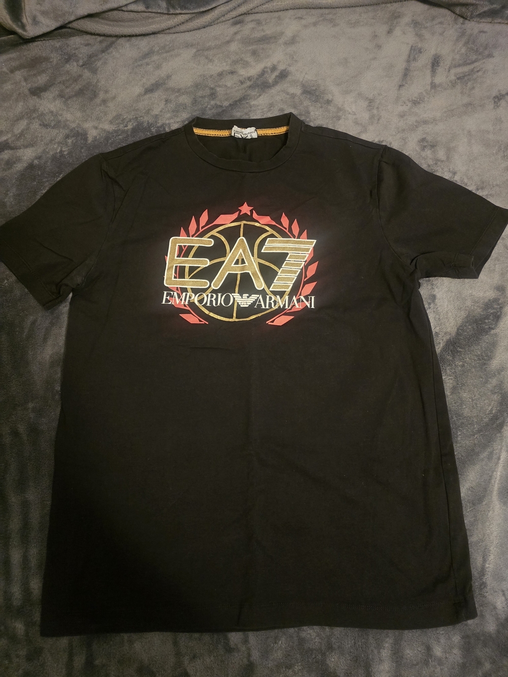 Emporio Armani Black Logo Graphic T-Shirt
